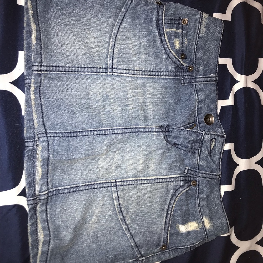 cute jean skirt, just don’t wear it :)